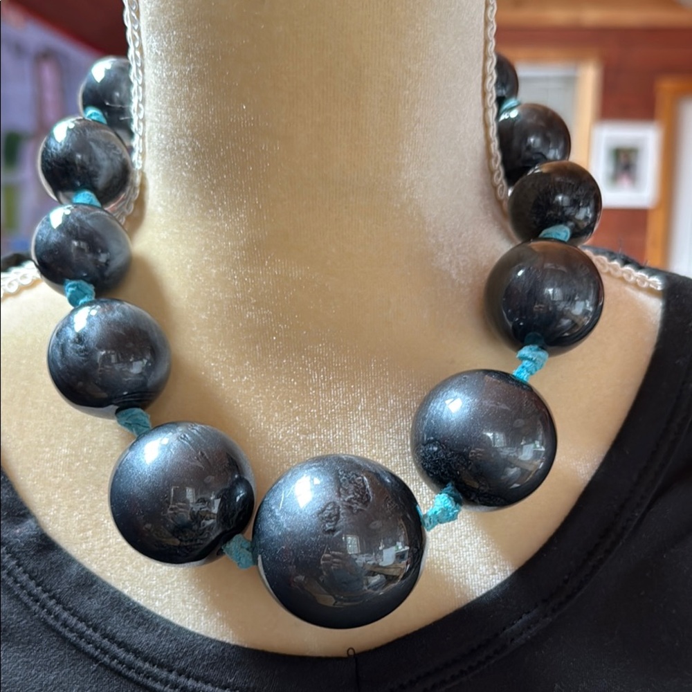 Betsey Johnson Gaudy Chunky Necklace Beaded